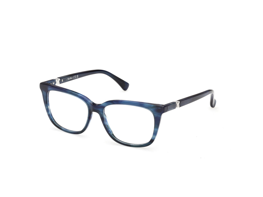 Prescription glasses maxmara mm5239 092 azul round femenino size 52mm - Main view