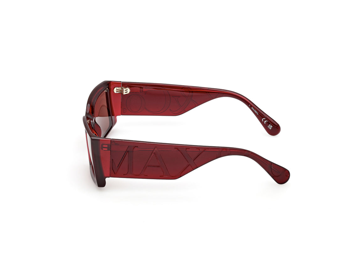 Solglasögon max &co mo0130 66e rojo rectangular femenino storlek 54mm - Detaljvy