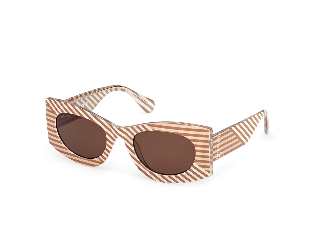 Solglasögon max &co mo0131 47e marron geometric femenino storlek 52mm - Huvudvy