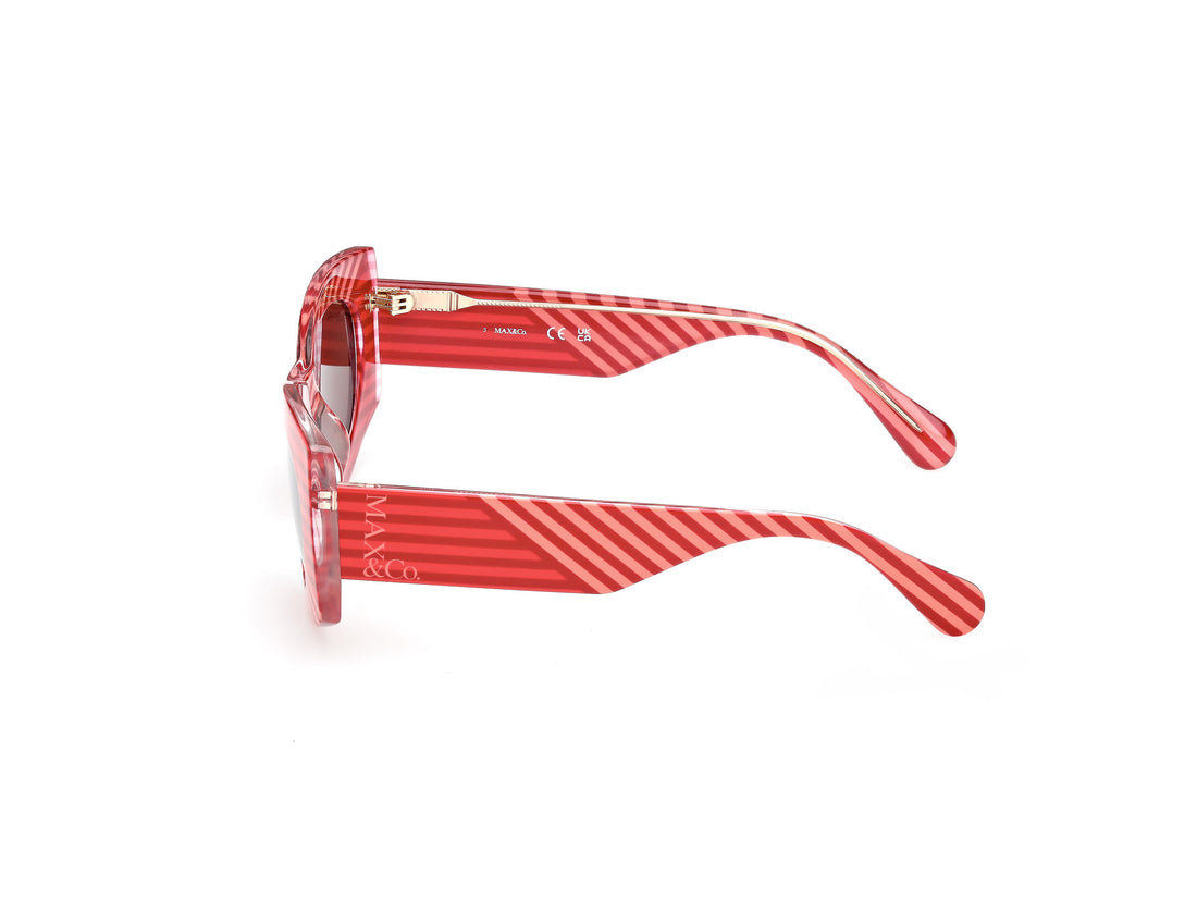 Solglasögon max &co mo0131 68e rojo geometric femenino storlek 49mm - Detaljvy