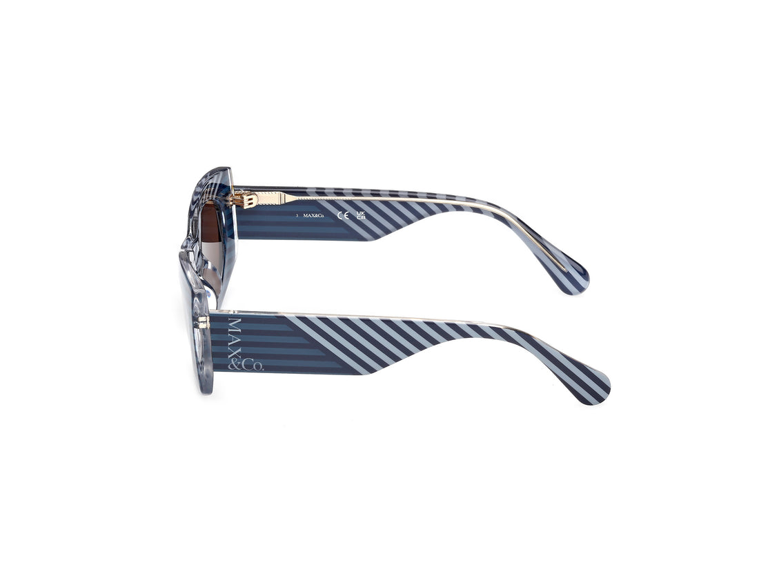 Solglasögon max &co mo0131 92e azul geometric femenino storlek 49mm - Detaljvy