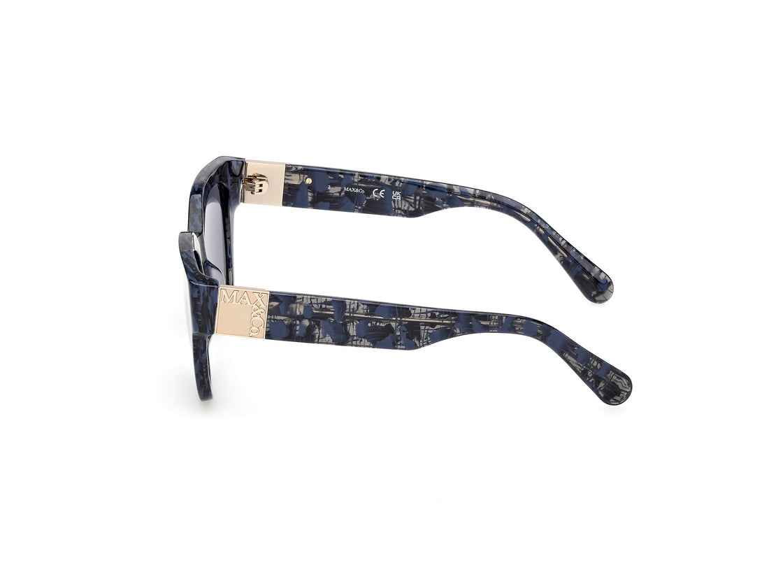Lunettes de soleil max &co mo0138 92v azul rectangular femenino taille 52mm - Vue détaillée