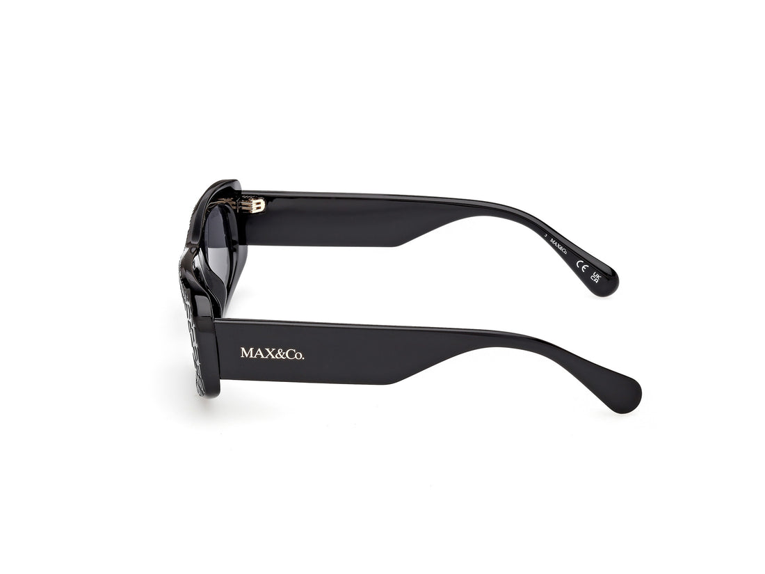 Lunettes de soleil max &co mo0142 01a negro rectangular femenino taille 53mm - Vue détaillée