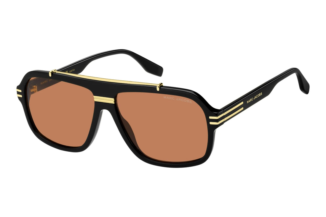 Óculos de sol marc jacobs marc 840/s 8lz w7 negro rectangular masculino tamanho 60mm - Vista principal