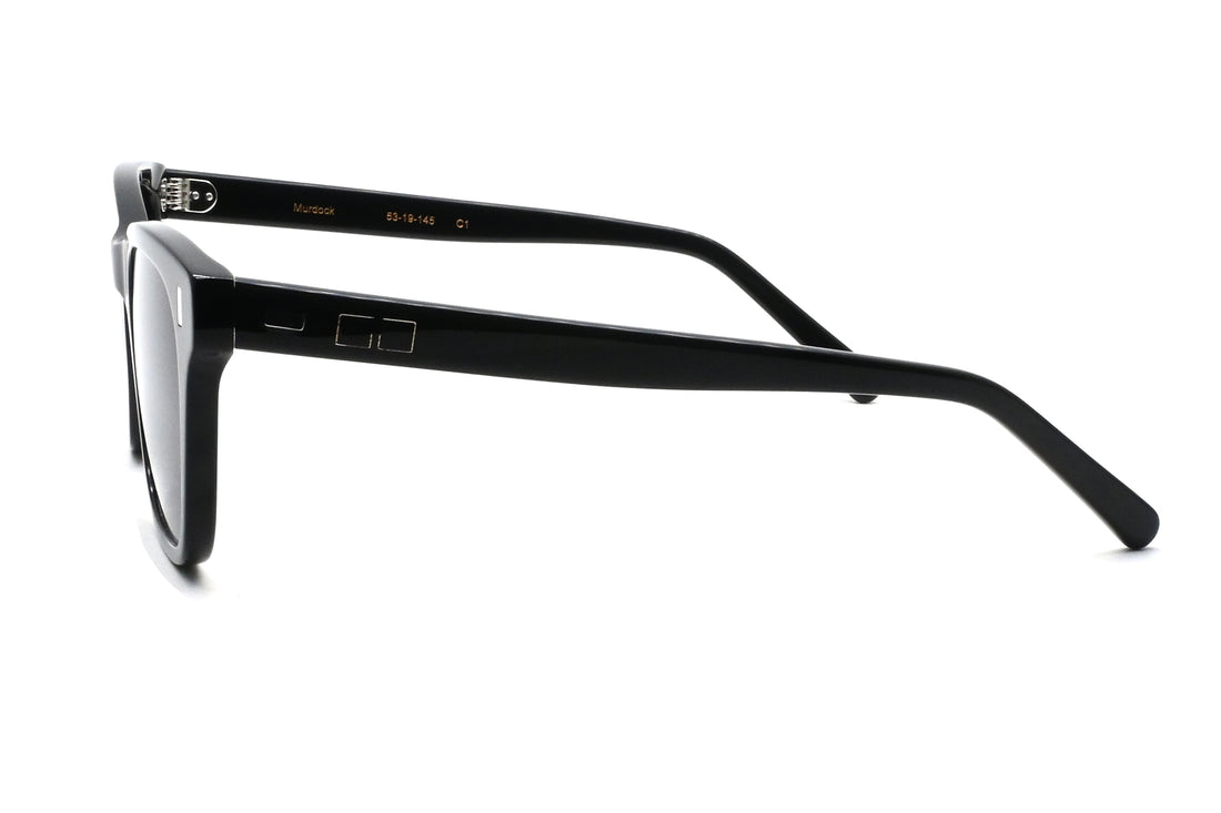 Occhiali da sole greyhounders murdock sun c1 black negro square unisex taglia 53mm - Vista dettagliata