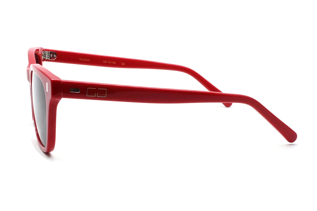 Occhiali da sole greyhounders murdock sun c3 red rojo square unisex taglia 53mm - Vista dettagliata