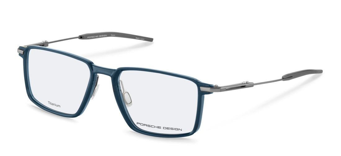 Lunettes de vue porsche design p81006 c000 azul square masculino taille 55mm - Vue principale