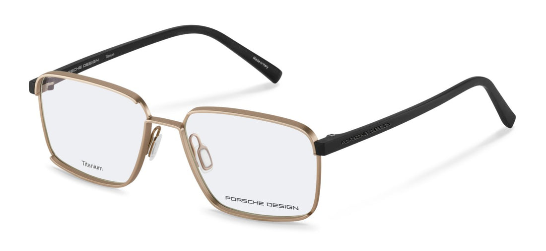 Lunettes de vue porsche design p81008 c000 dorado square masculino taille 55mm - Vue principale