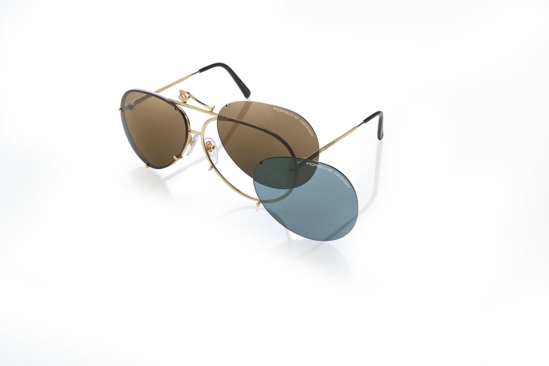 Gafas de sol porsche design porsche p8478 a dorado aviator unisex talla 69mm - Vista principal