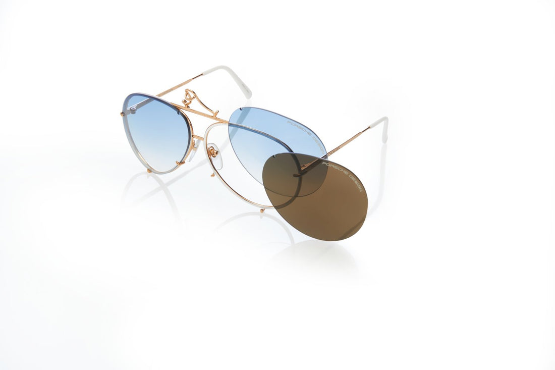 Gafas de sol porsche design porsche p8478 w dorado aviator unisex talla 69mm - Vista principal