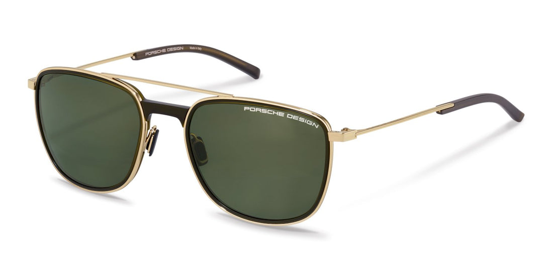 Gafas de sol porsche design porsche p8690 b dorado square masculino talla 57mm - Vista principal