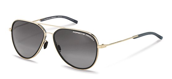 Gafas de sol porsche design porsche p8691 b dorado aviator unisex talla 60mm - Vista principal