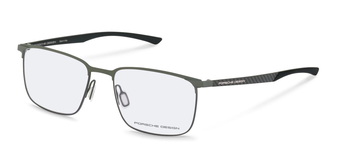 Óculos graduados porsche design p8753 e000 verde square masculino tamanho 57mm - Vista principal