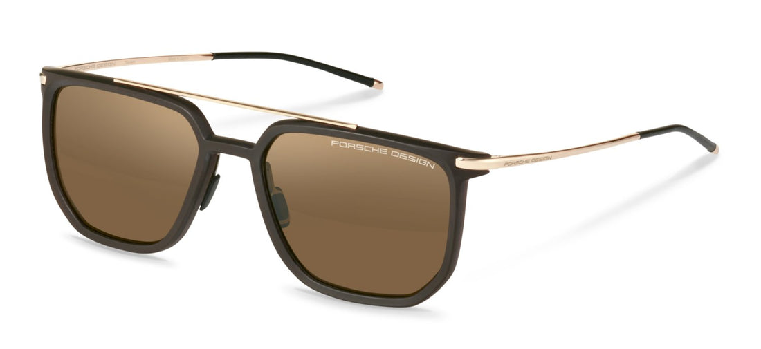 Sunglasses porsche design p8992 c629 marron navigator masculino size 56mm - Main view