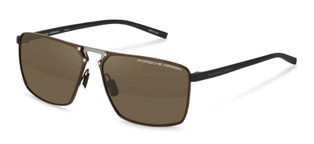 Sunglasses porsche design p8993 d629 marron navigator masculino size 60mm - Main view