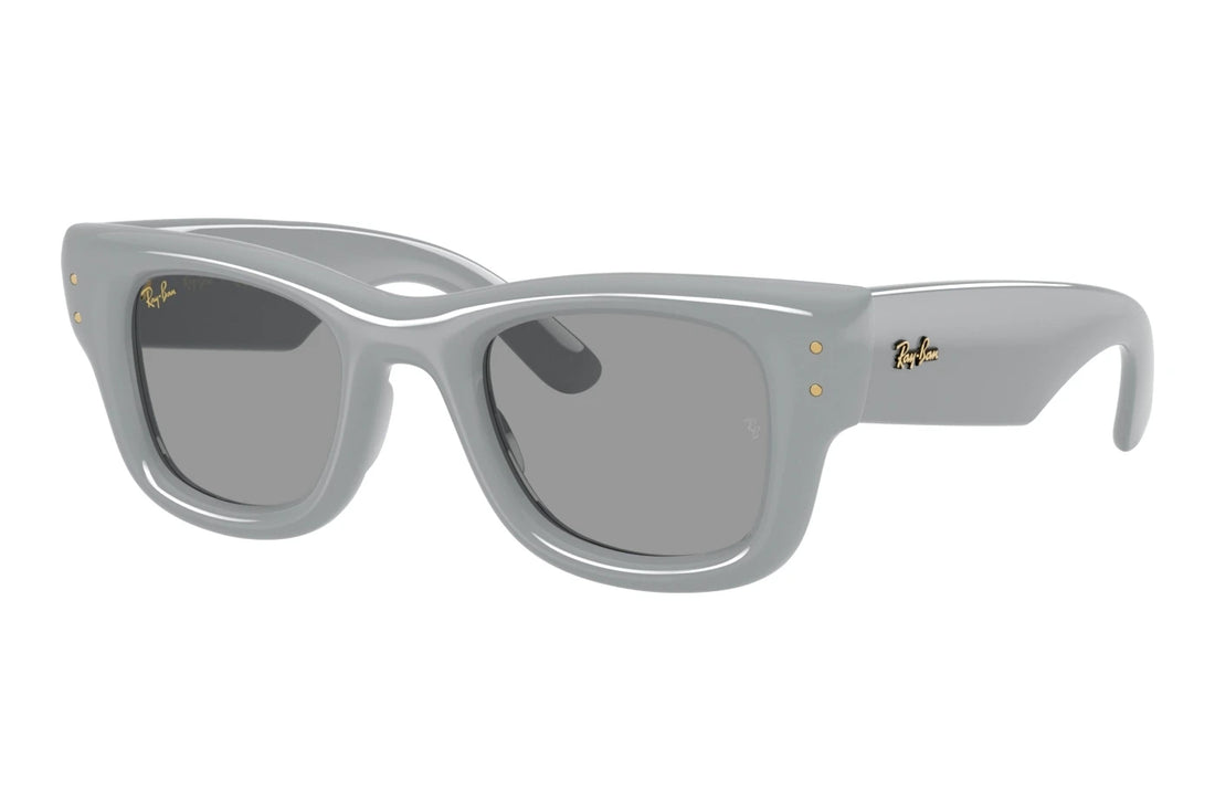 Óculos de sol ray-ban rb4940 wayfarer puffer 6876/1 gris square unisex tamanho 50mm - Vista principal