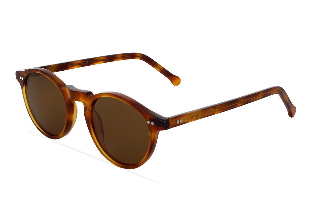 Óculos de sol greyhounders robin brown marron round unisex tamanho 47mm - Vista principal