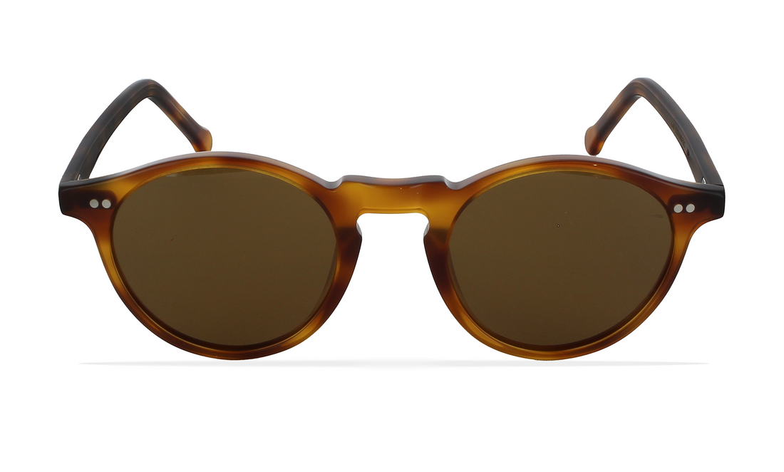 Óculos de sol greyhounders robin brown marron round unisex tamanho 47mm - Vista de detalhe