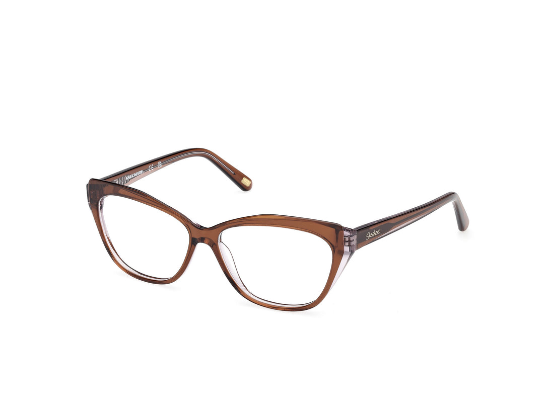Lunettes de vue skechers se50131 050 marron cat eye femenino taille 55mm - Vue principale