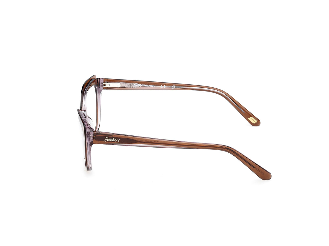 Lunettes de vue skechers se50131 050 marron cat eye femenino taille 55mm - Vue détaillée