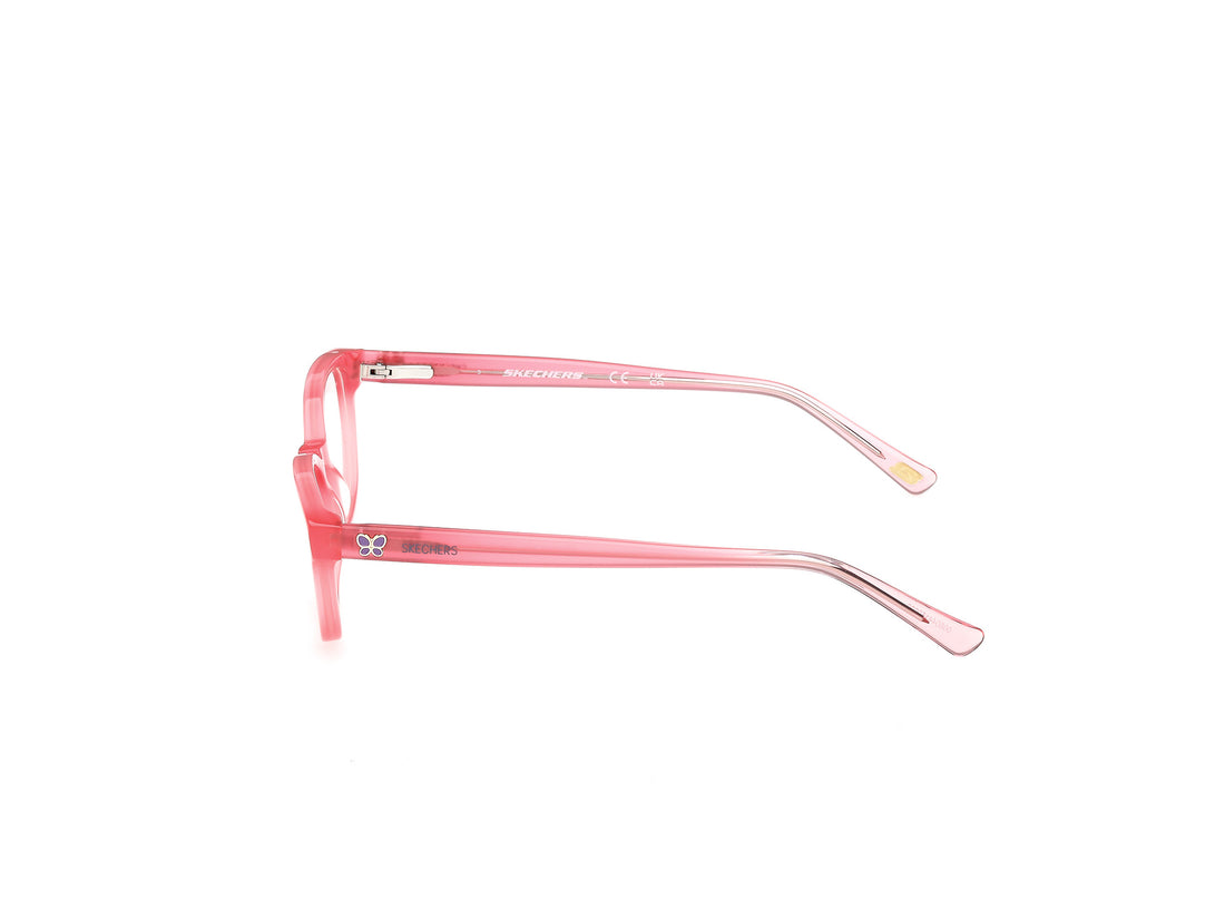 Óculos graduados skechers se50203 072 rosa round femenino tamanho 46mm - Vista de detalhe