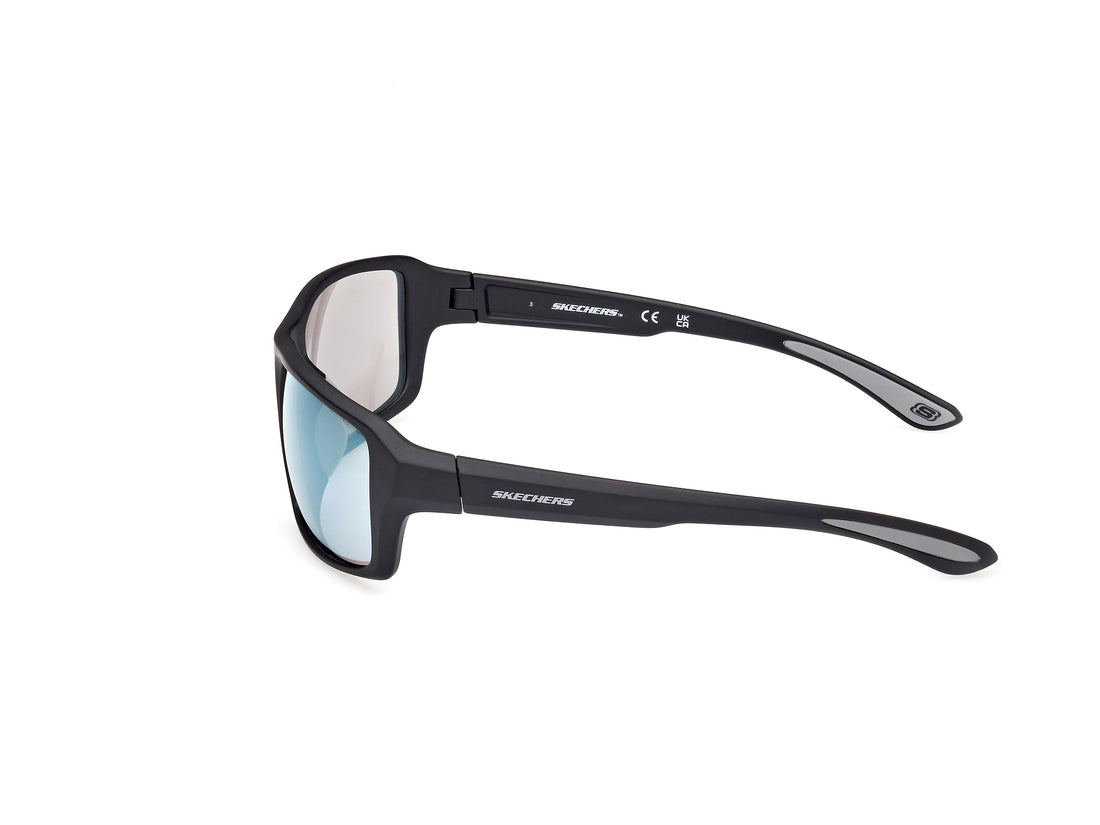 Occhiali da sole skechers se6289 02c negro unisex taglia 61mm - Vista dettagliata