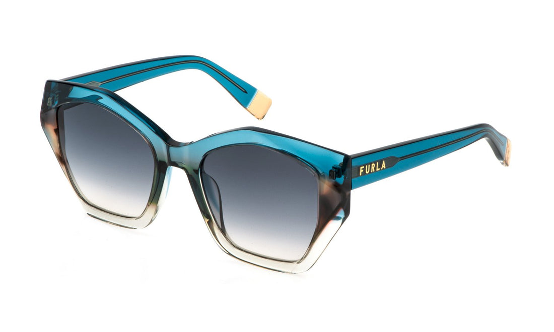 Occhiali da sole furla sfu885v 0blv azul geometric femenino taglia 54mm - Vista principale