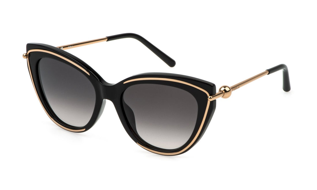 Solglasögon furla sfu889 0700 negro butterfly femenino storlek 55mm - Huvudvy