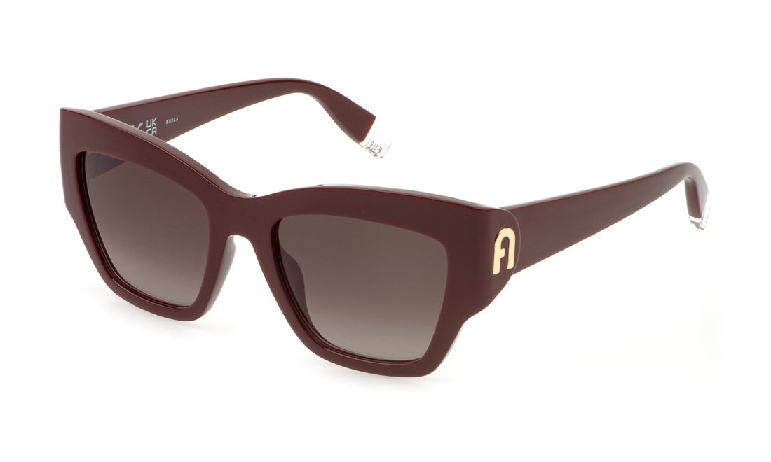 Solglasögon furla sfu891 09fh burdeos square femenino storlek 54mm - Huvudvy