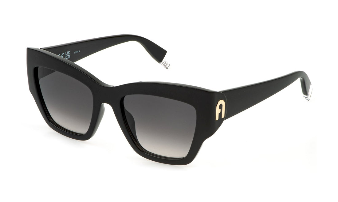Solglasögon furla sfu891 0z42 negro square femenino storlek 54mm - Huvudvy