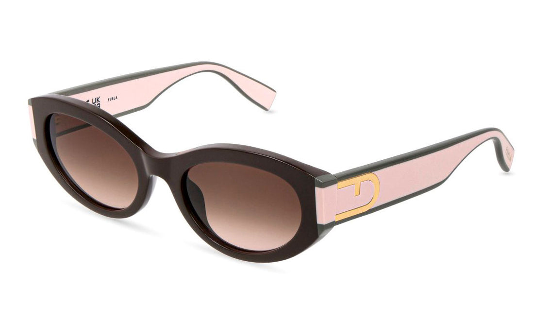 Sonnenbrillen furla sfu976v 0j91 marron oval femenino größe 54mm - Hauptansicht