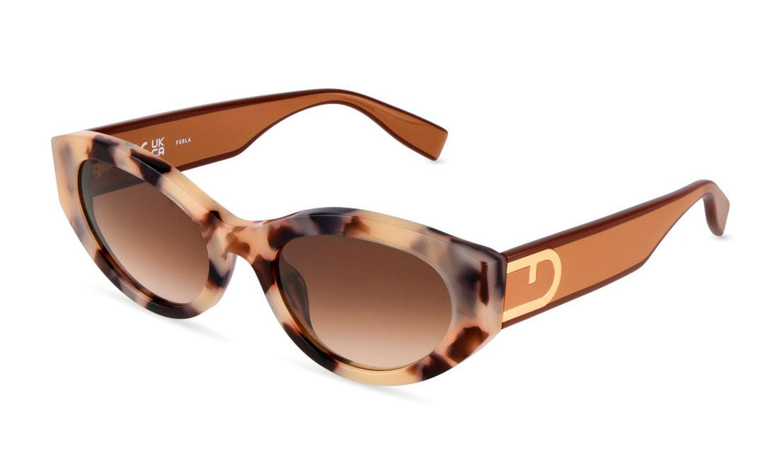 Sonnenbrillen furla sfu976 0xa5 marron oval femenino größe 54mm - Hauptansicht