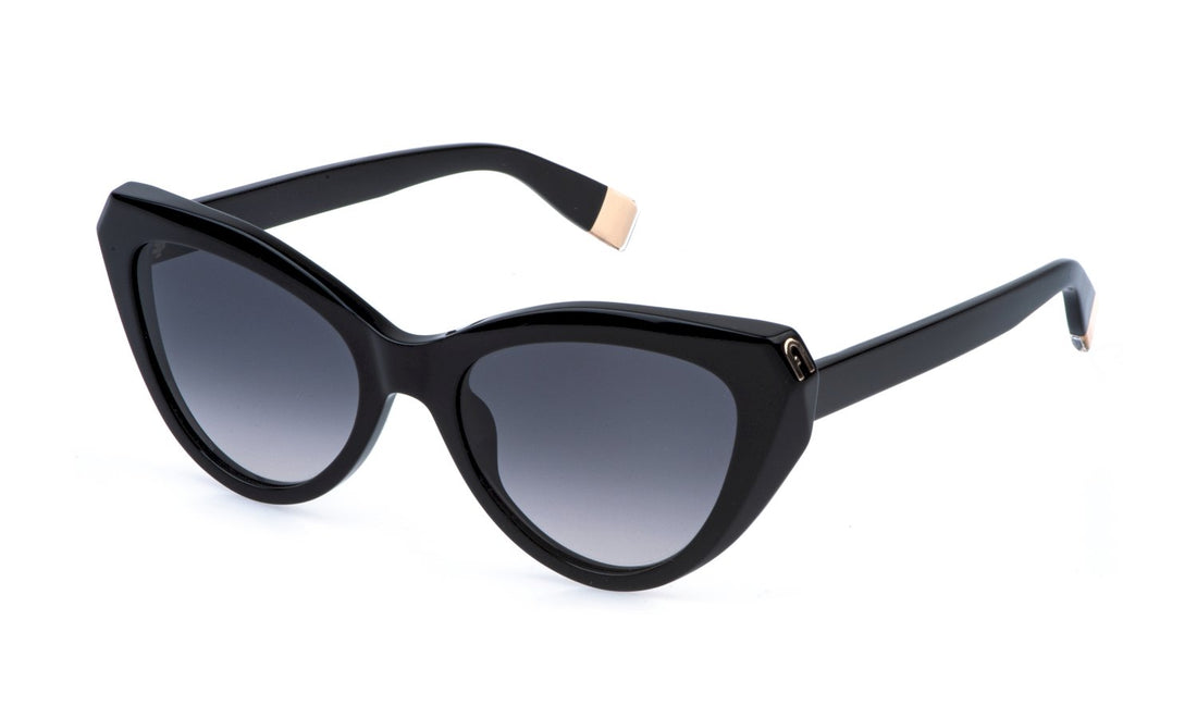Solglasögon furla sfu977 0700 negro cat eye femenino storlek 54mm - Huvudvy