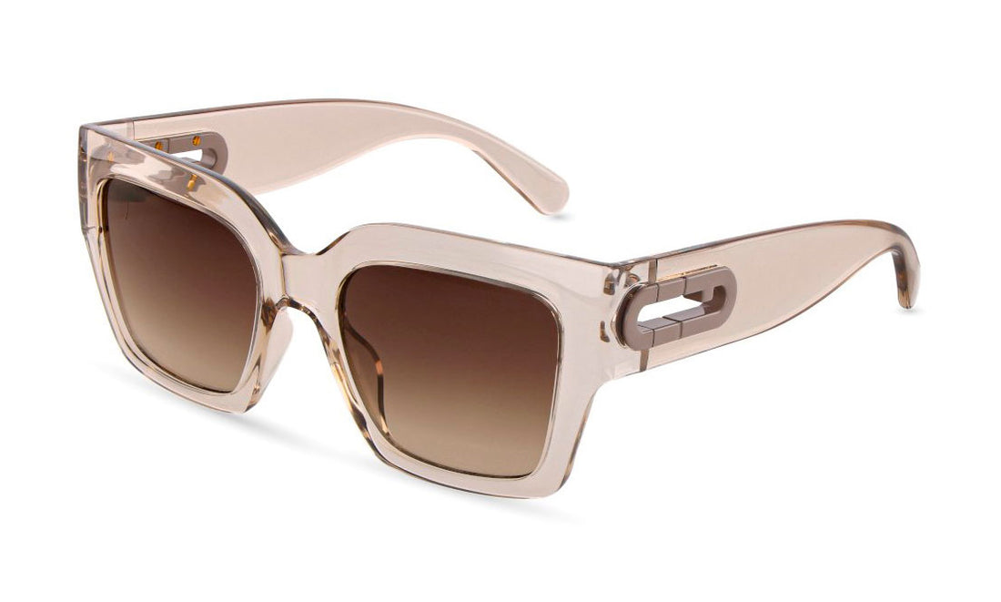Sonnenbrillen furla sfub08 07t1 beige geometric femenino größe 53mm - Hauptansicht