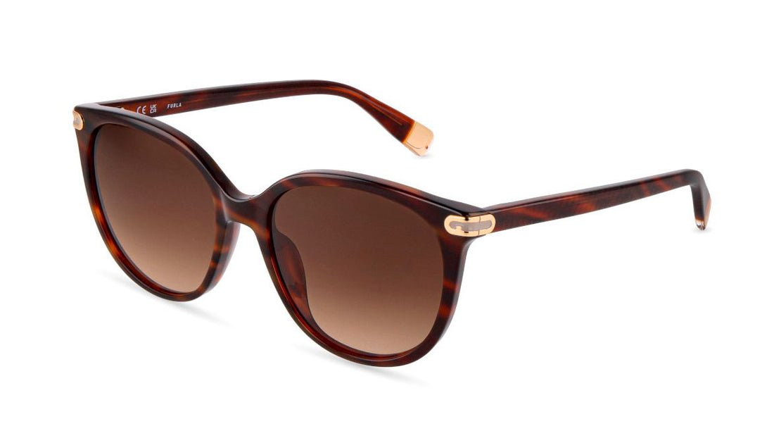 Sonnenbrillen furla sfub12 0c10 havana pantos femenino größe 55mm - Hauptansicht