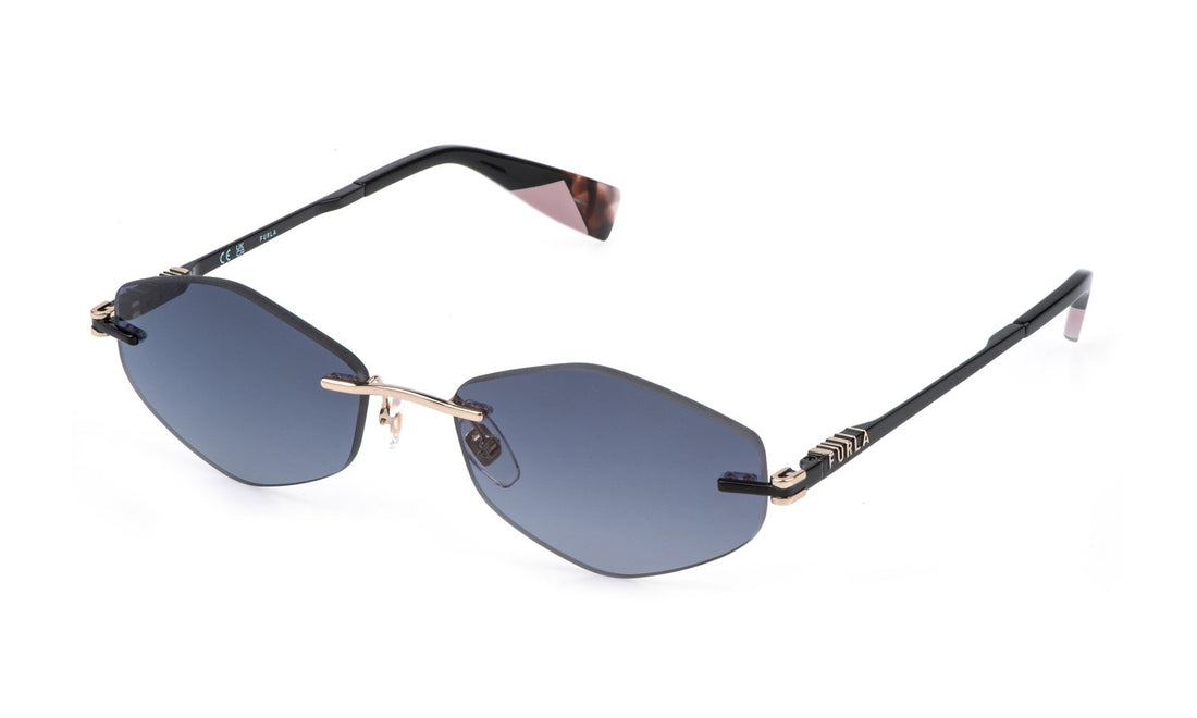 Óculos de sol furla sfub28 0300 dorado geometric femenino tamanho 58mm - Vista principal