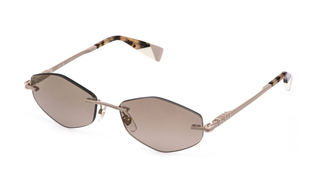 Óculos de sol furla sfub28 8f9g beige geometric femenino tamanho 58mm - Vista principal