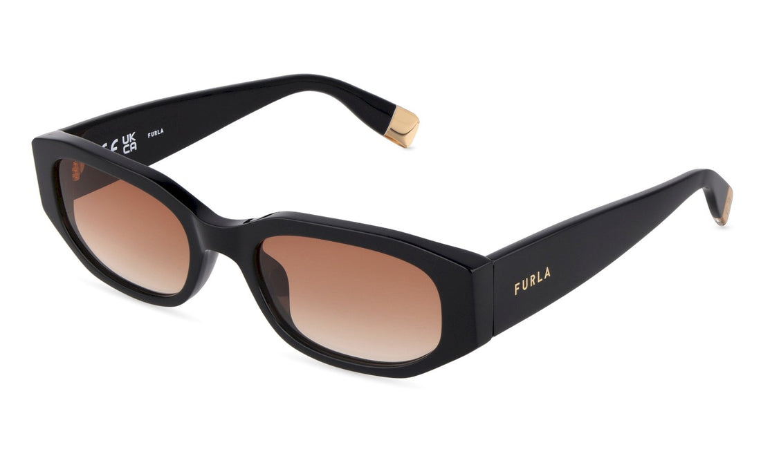 Óculos de sol furla sfub47 0700 negro geometric femenino tamanho 55mm - Vista principal