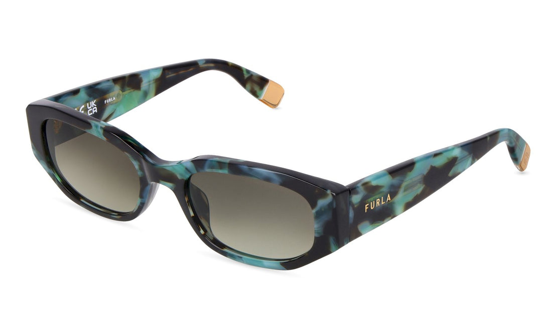 Óculos de sol furla sfub47 0v34 marron geometric femenino tamanho 55mm - Vista principal