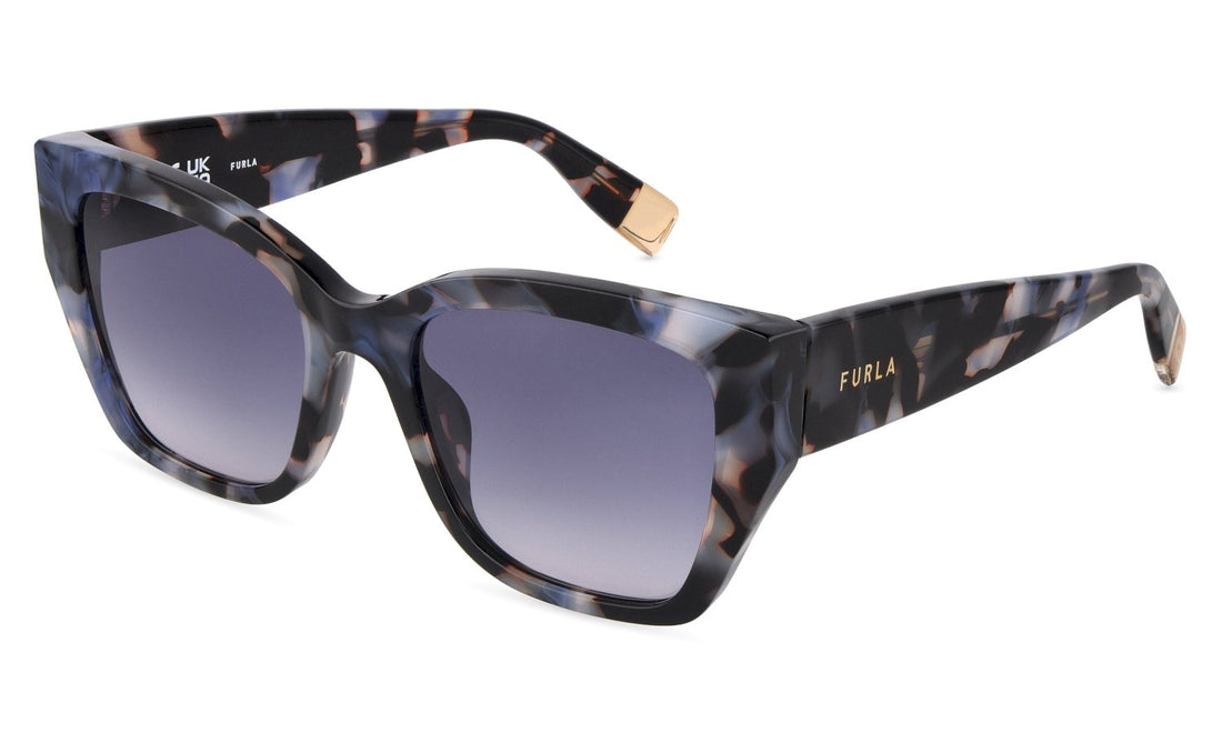 Óculos de sol furla sfub48 0l93 azul square femenino tamanho 54mm - Vista principal