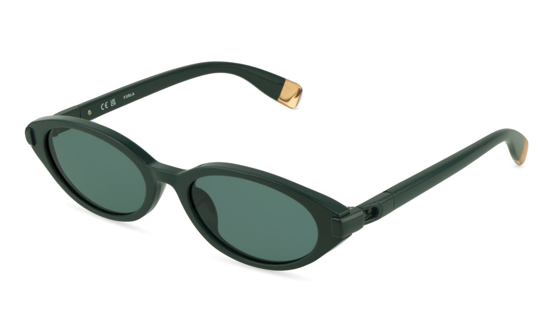 Óculos de sol furla sfub49 0859 verde oval femenino tamanho 54mm - Vista principal