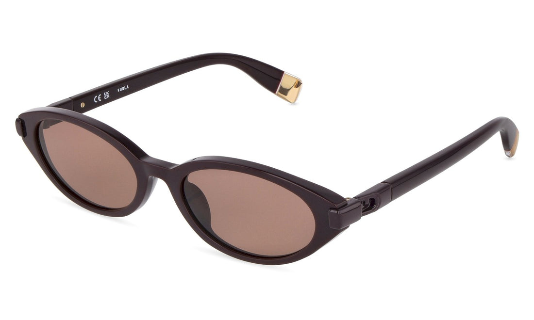 Óculos de sol furla sfub49 09hb morado oval femenino tamanho 54mm - Vista principal