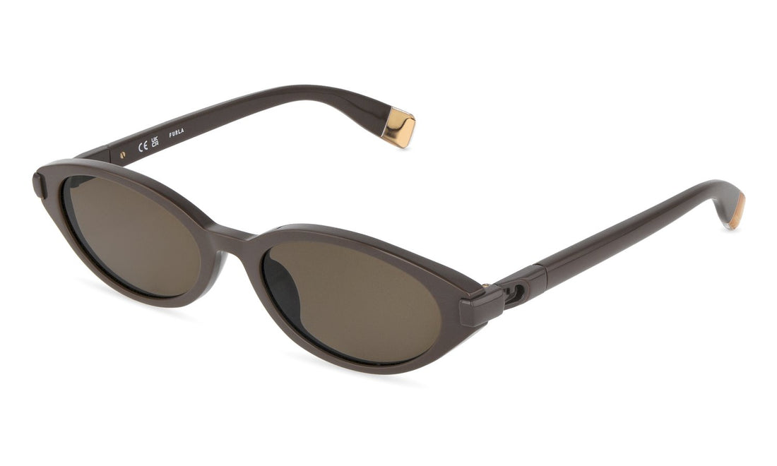 Óculos de sol furla sfub49 0acp gris oval femenino tamanho 54mm - Vista principal
