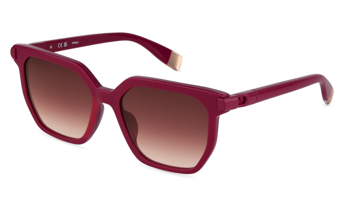 Zonnebrillen furla sfub50 06uu rojo geometric femenino maat 54mm - Hoofdaanzicht