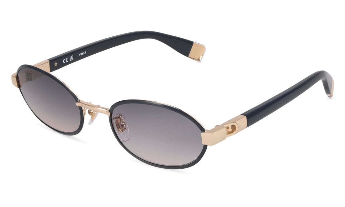 Óculos de sol furla sfub51 0309 dorado square femenino tamanho 54mm - Vista principal