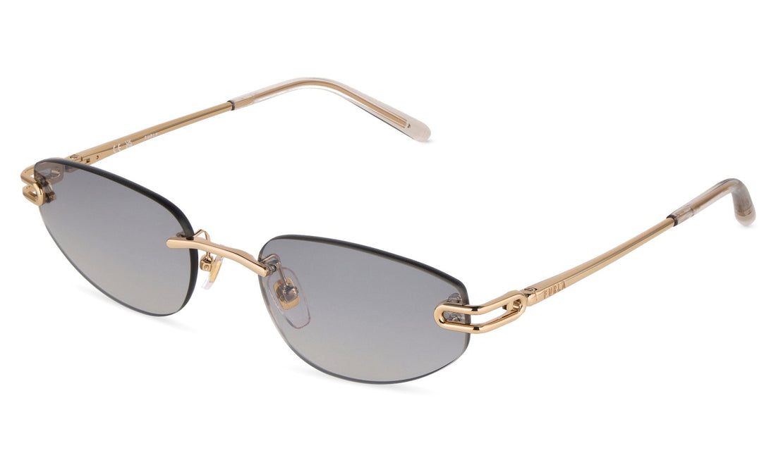 Óculos de sol furla sfub52 300x dorado oval femenino tamanho 56mm - Vista principal