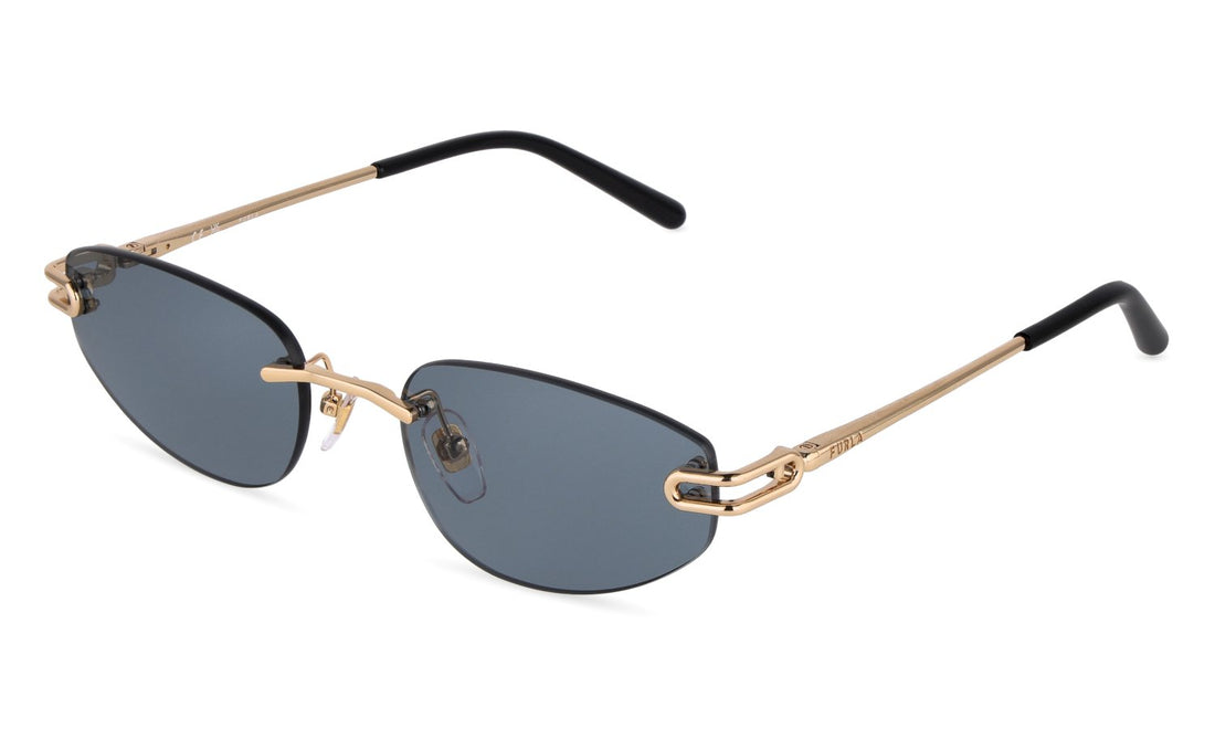 Óculos de sol furla sfub52 300y dorado oval femenino tamanho 56mm - Vista principal