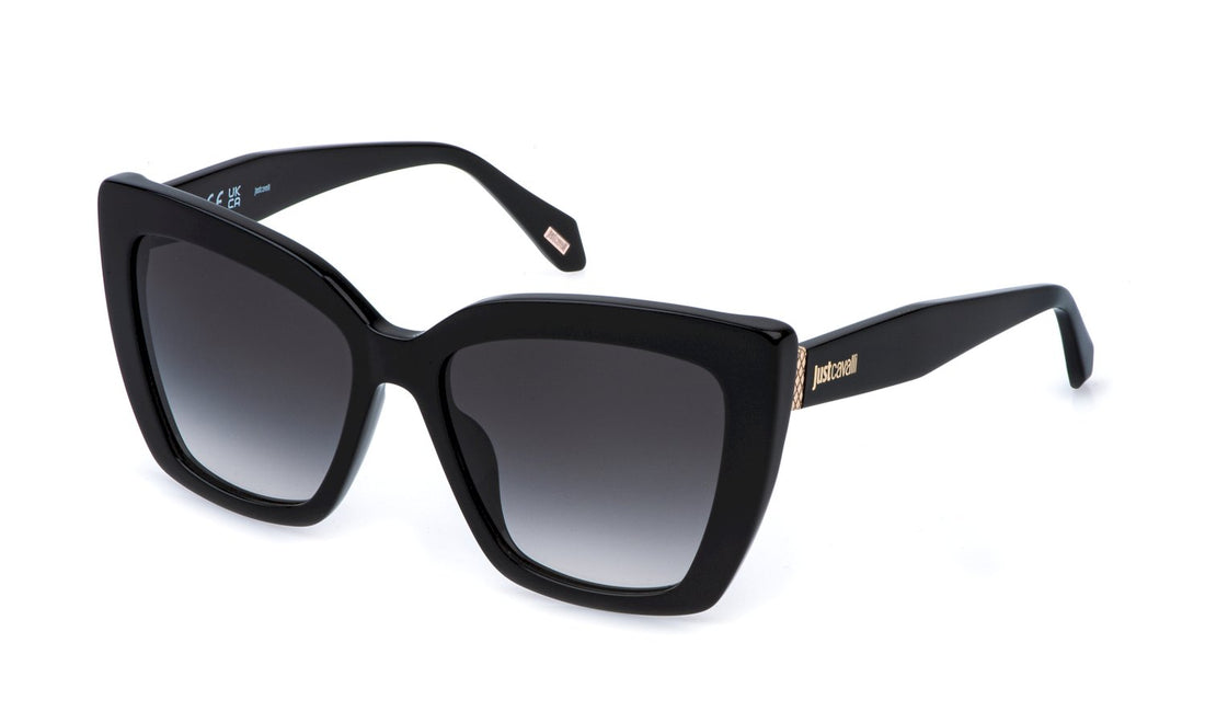 Solglasögon just cavalli sjc174 0700 negro butterfly femenino storlek 56mm - Huvudvy
