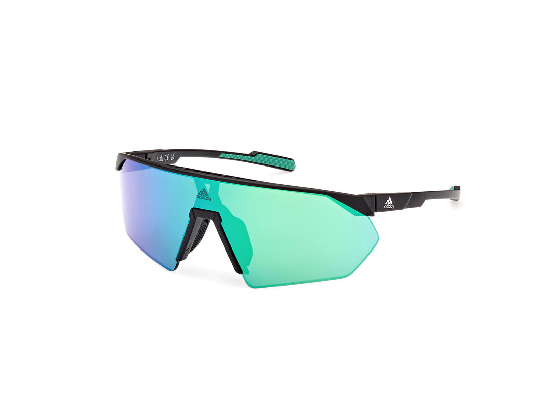 Solglasögon adidas sport sp0076 prfm shield 02q femenino storlek 0mm - Huvudvy