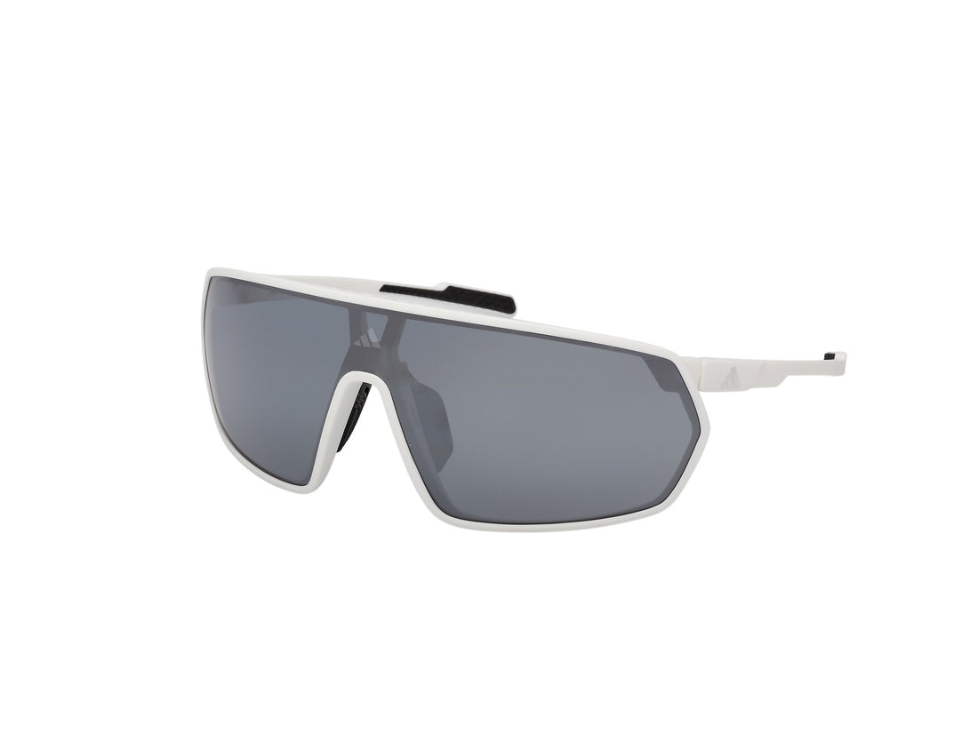 Solglasögon adidas sport sp0088 21c blanco shield unisex storlek 0mm - Huvudvy